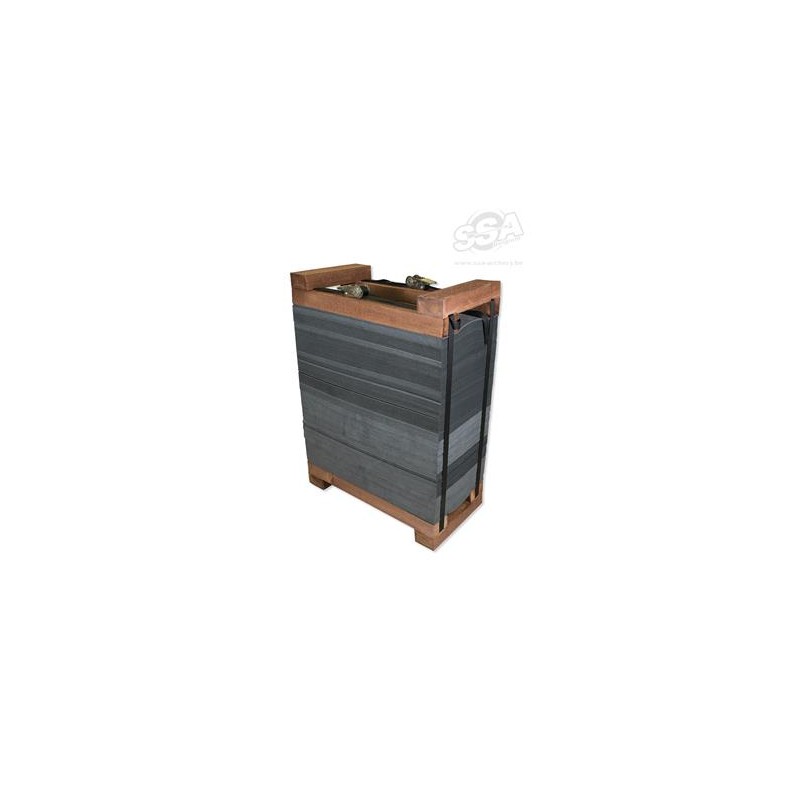 CIBLE EN MOUSSE AVEC CADRE EN BOIS PACK BAND 60x60x30cm