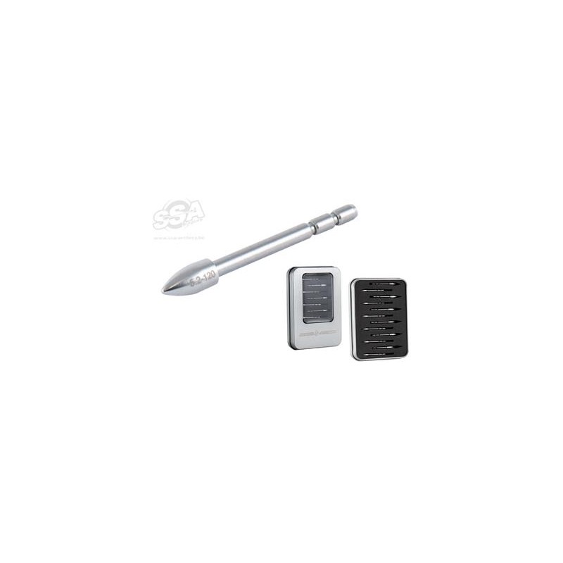 Pointes de rupture à coller en tungstène ID3.2 Para./Premi. Taille 400-450, poids 100-110-120 g, paquet de 12