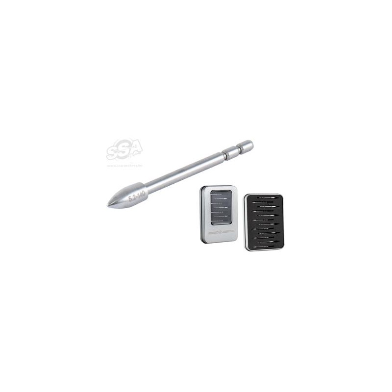 Pointes de rupture en tungstène à coller, ID3.2 Para./Premi. Taille 400-450, poids 120-130-140 g, paquet de 12
