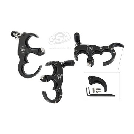 STYLE DE MAIN TP420 - GÂCHETTE À 3 OU 4 DOIGTS AVEC POUCE NOIR