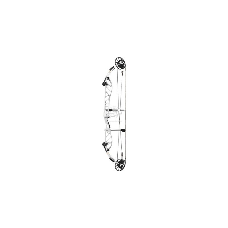 Cintre à cames rotatives COMPOUND SUPRA X 37 EM2, puissance 40-50 lbs, longueur 23-29 pouces, blanc