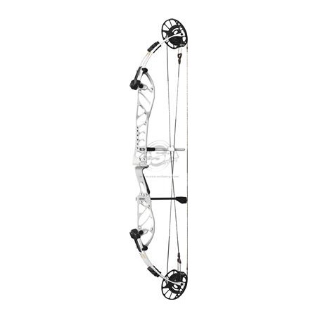 Cintre à cames rotatives COMPOUND SUPRA X 37 EM2, puissance 40-50 lbs, longueur 23-29 pouces, blanc