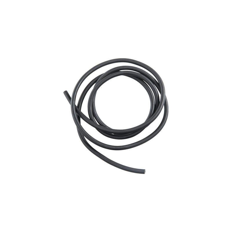 TUYAU EN SILICONE NOIR POUR VISETTE, 1 METRE