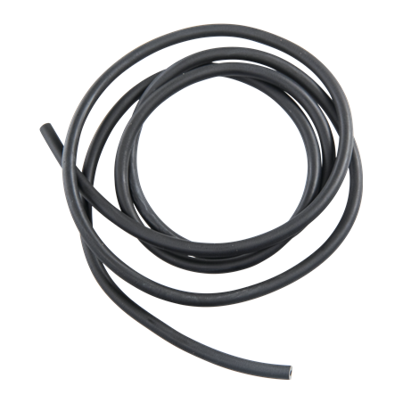 TUYAU EN SILICONE NOIR POUR VISETTE, 1 METRE