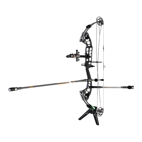 Arc à poulies HERO 10 III 37" - Petit arbre à cames 40-50 lbs 24-26,5" droitier noir